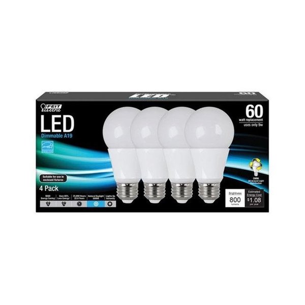 Feit Electric Feit OM60-850-LED-4 9.5 Watt Daylight LED Light Bulb - 3516416